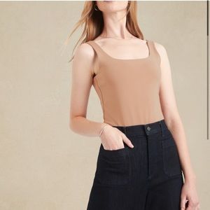 Banana Republic Factory Scoop Neck Thong Bodysuit - XL